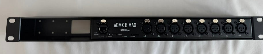 DMXking eDMX8 MAX - ArtNet/sACN to DMX Controller