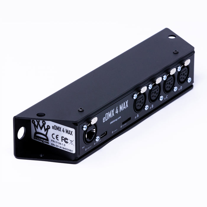 DMXking eDMX4 MAX - ArtNet/sACN to DMX Controller