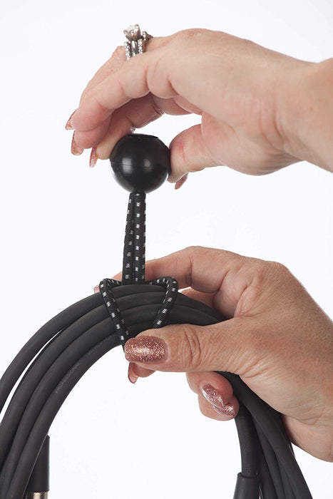 Cable Wrangler - 12 Heavy Duty Bungee Balls for Tools and Wire Management