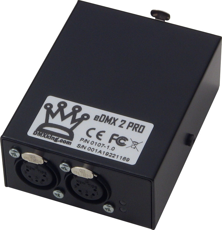 DMXking eDMX2 PRO PoE Ethernet/USB DMX Controller