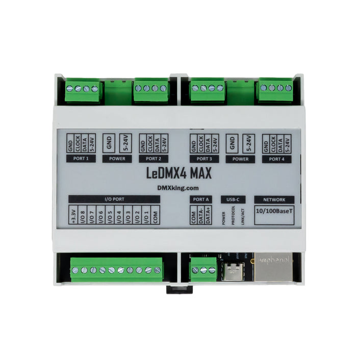 DMXking LeDMX4 MAX - 4 port LED RGB Pixel Controller