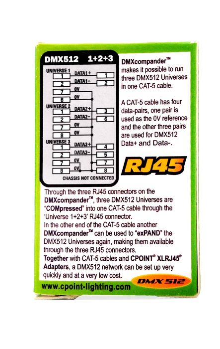 CPoint - DMX One RJ45 to Three RJ45 Adapter