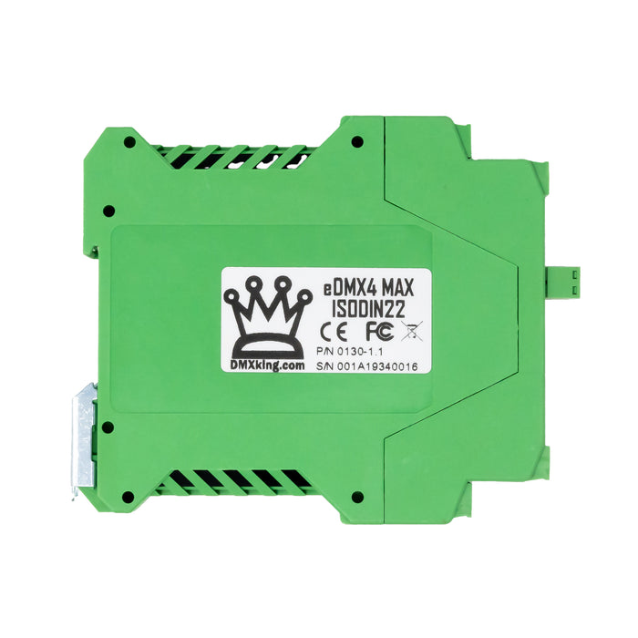 DMXking eDMX4 MAX ISODIN 22.5mm - ArtNet/sACN to DMX Controller
