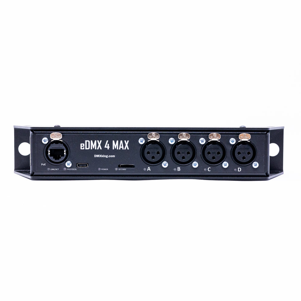 DMXking eDMX4 MAX - ArtNet/sACN to DMX Controller