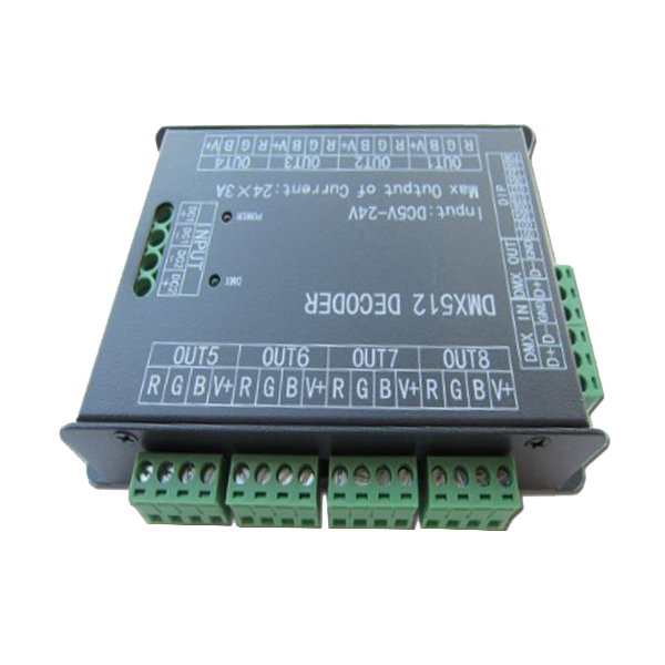 DMX decoder and LED low-voltage dimmer - 24 Channel