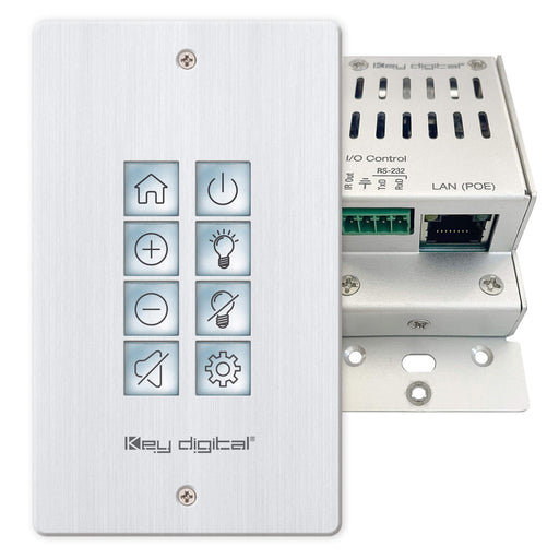 8 Button Programmable IP, RS-232, IR Control Keypad