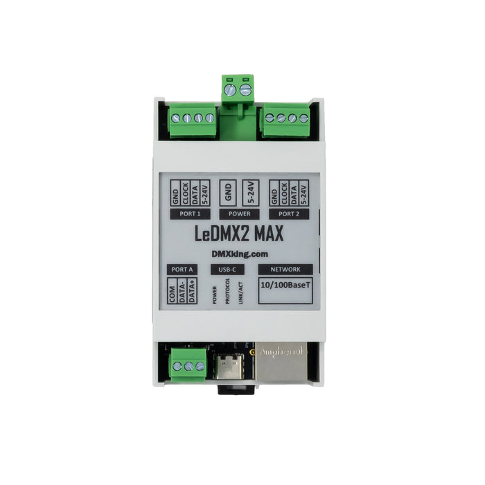 DMXking LeDMX2 MAX - 2 port LED RGB Pixel Controller