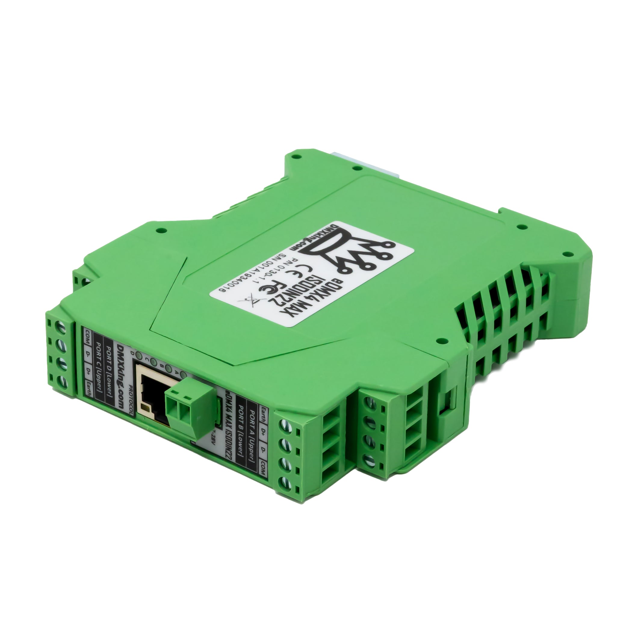 DMXking eDMX4 MAX ISODIN 22.5mm - ArtNet/sACN to DMX Controller — DMX ...