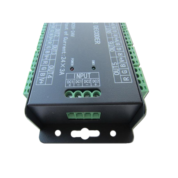 DMX decoder and LED low-voltage dimmer - 24 Channel